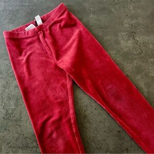 Tea Collection Red velour Leggings